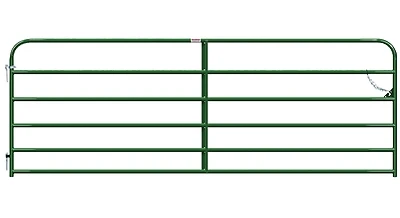 40130122 12 Ft Green Utility Gate, 50 In Height, 20 Gauge Frame