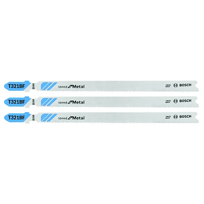 5-1/4 In. Bi-metal T-shank Wavy Jig Saw Blades 12 Tpi 3 Pk