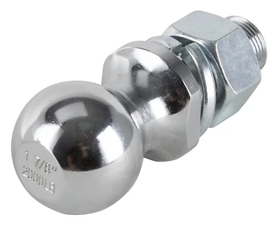Hitch Ball 1-7/8 In Diameter With 1 In Shank And 2,000 Lb Towing Capacity