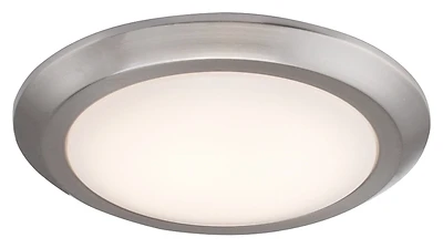 12 Inch Brushed Nickel Flush Mount Ceiling Light Fixture, Led Lamp