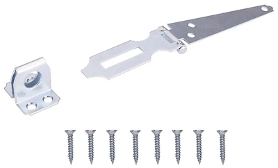 4-1/2 Inch Zinc Plated Safety Hasp For Doors, Cabinets, And Gates