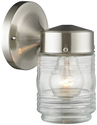 Boston Harbor 4402H-BN Satin Nickel Outdoor Wall Lantern