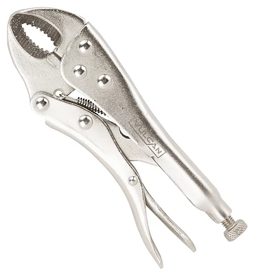 5 Inch Curved Jaw Locking Pliers With Wire Cutter