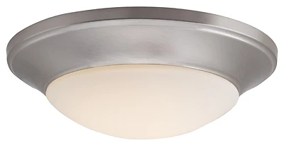 Cl500-ac 12 Inch Flush Mount Led Ceiling Light Fixture, 800 Lumens, Brushed Nickel