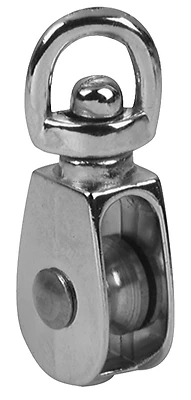 Baron 0173ZD-3/4 Swivel Eye Single Pulley, 3/4 In. Sheave, 3/16 In. Rope