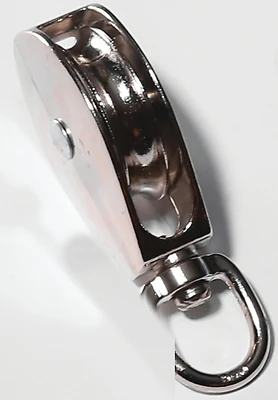 Baron 0173ZD-1/2 Swivel Eye Single Pulley, 1/2 In. Sheave, 5/32 In. Rope