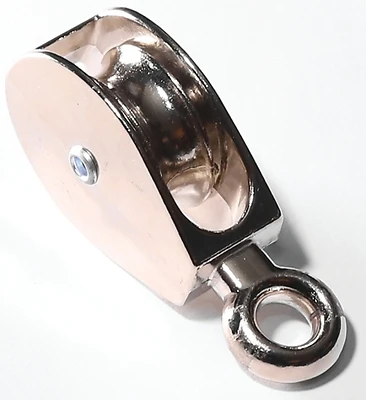 Baron 0174ZD-1 1/4 Single Tackle Pulley, 1-1/4 In. Sheave, 5/16 In. Rope