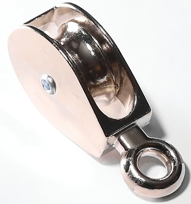 Baron 0174ZD-1/2 Single Sheave Fixed Eye Pulley, 1/2 In. Sheave