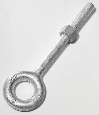 1/2 In. X 6 In. L Hot Dipped Galvanized Steel Eyebolt With Nut Included