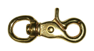 1/2 In. Diameter X 2-1/2 In. Length Polished Bronze Trigger Snap 40 Lb Working Load