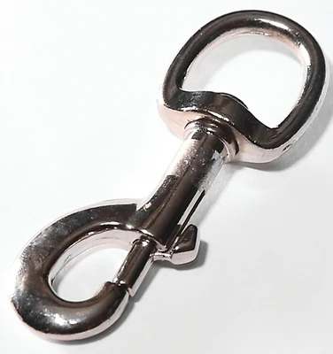 Bolt Swivel Round Eye 3-5/16 In. Stainless Steel Snap With 170 Lb Load Capacity
