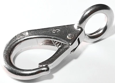 Baron 249S-1 Snap Hook, 5/8 In. Diameter x 2-3/4 In., Stainless Steel, 440 Lb
