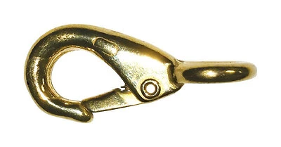 Baron 249B-0 Quick Snap, Polished Bronze, 3/8 In. X 2 In., 50 Lb Load