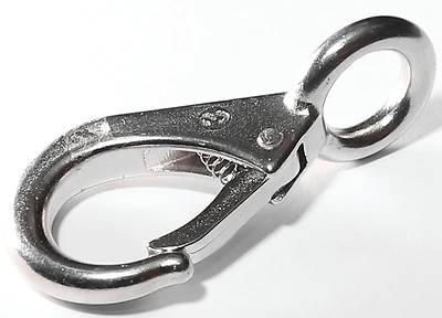 Baron 249S-0 Quick Snap Hook, Stainless Steel, 3/8 In. x 2-1/8 In., 350 Lb