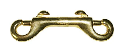 3/8 In. Diameter X 3-1/2 In. Length Polished Bronze Open Eye Bolt Snap 70 Lb