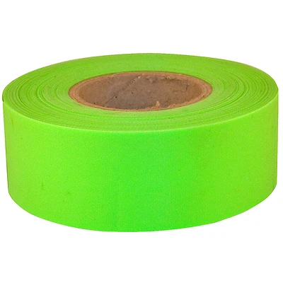 Sub-zero 150 Ft. L X 1.2 In. W Pvc Flagging Tape In Fluorescent Lime