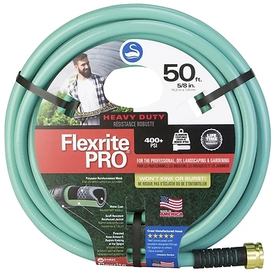 Swan Csnfxp58050 Flexrite Pro Garden Hose, 5/8 In. x 50 Ft.