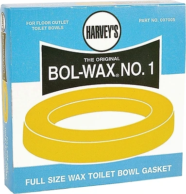 Harvey's 007005-48 Bol-Wax No. 1 Wax Ring, 5-1/2 In., 3 In. and 4 In. Waste Lines