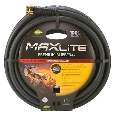 Element Maxlite 5/8 In. Diameter X 100 Ft Length Premium Grade Black Rubber Hose