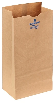 Bag 71005 Heavy-duty Sos Grocery Bag, Virgin Paper, Kraft, 5 Lbs, 400 Pk