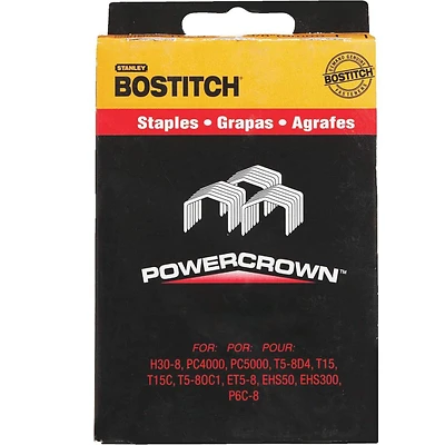 Power Crown Staples 7/16 In. W X 5/16 In. L 5000 Pk, Model Stcr26195/16