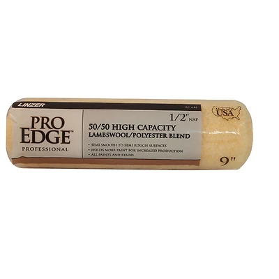 Pro Edge Lambswool Polyester 9 In. W X 1/2 In. Regular Paint Roller Cover 1 Pk