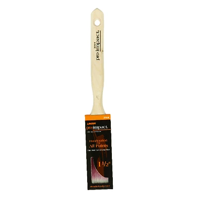 Pro Impact 1-1/2 In. Flat Polyester Blend Paint Brush For Interior & Exterior Use