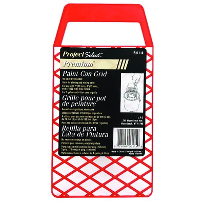 Red 1 Gallon Plastic Bucket Grid For Paint Cans And Trays