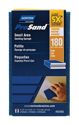 Prosand 4.5 In. X 2.69 In. X 1 In. 180 Grit Fine Sanding Sponge