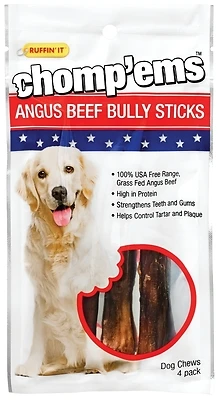 Ruffin'It 75297 Angus Beef Dog Chew Stick, Pack Of 4