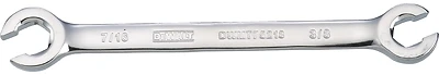 Flare Nut Wrench 3/8 X 7/16 Inch Open End Steel Tool