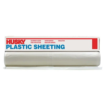 Clear Plastic Sheeting 2 Mil, 12 Ft Width X 200 Ft Length, Polyethylene