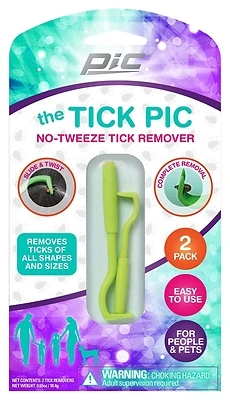 Pic BTR 8212441 Tick Remover Tool, 2 Pack