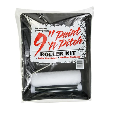 3-piece 9 In. X 3/8 In. Paint 'n Pitch Roller Set With Tray