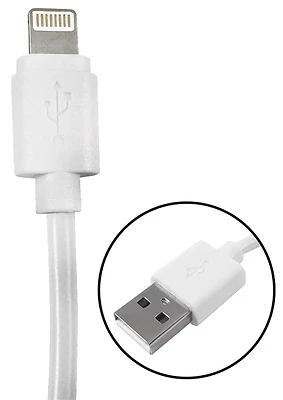 3 Ft. Lightning 8-pin To Usb A Cable, White, Model Pm1003u8w