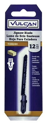 823451or Jig Saw Blade, 2-3/4 In L, 12 Tpi, T Shank, High Carbon Steel