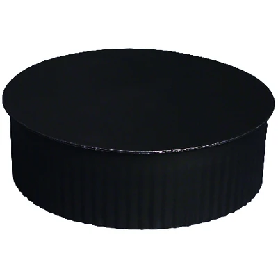 Imperial BM0150 Round Stove Pipe End Cap, Black, 5 In. Dia.