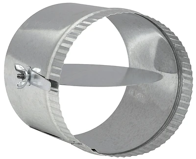 Volume Damper With Sleeve, Galvanized, 6 Inch Diameter