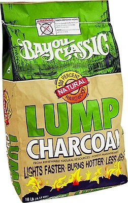 500-418 Natural Lump Charcoal, 18 Lb Bag For Grilling And Smoking