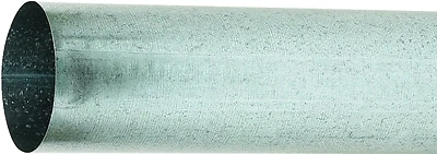 4 Inch Galvanized Plain Round Downspout, 28 Gauge, Model Dsprp284