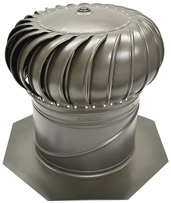 Master Flow GIC12WW Turbine Roof Vent, 12 In, Galvanized Steel