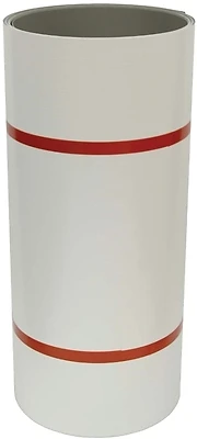 24 In. W X 50 Ft. L Pvc Coated Bright White Aluminum Trim Coil