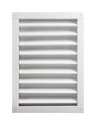 Master Flow DA1424W Aluminum Wall Louver, White, 26-3/8 x 16-1/2 In.