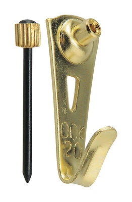 Ook Brass-plated Blue Picture Hanger 20 Lb Capacity 3 Pk Model 533006