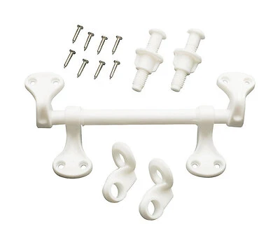Plumb Pak PP835-36 Toilet Seat Hinge, White Plastic