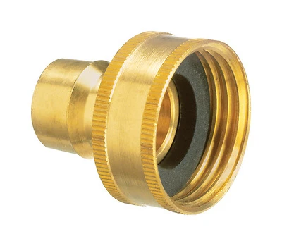 Brass 3/4 In. D X 3/4 In. D Hose Connector Male End 1 Pk