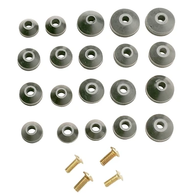 Plumb Pak PP805-22 Faucet Washer Assortment, Brass/Rubber, 20 Pk