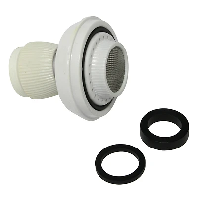 Plumb Pak PP800-5 Faucet Aerator, Dual Thread, White Plastic, 1 Pack