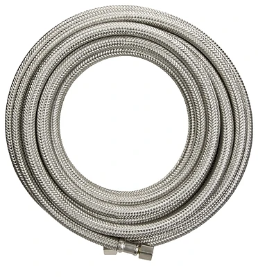 Plumb Pak PP255920 Ice Maker Supply Line, 1/4 In, Stainless Steel, 20 Ft