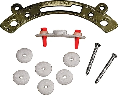 Plumb Pak PP835-56 Metal Anchor Flange Kit, Universal Toilet Fit